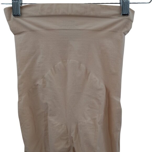 Spanx Pull On High Waisted Full Stomach Shorts Shaper Size 1X Shapewear Beige - Picture 6 of 8